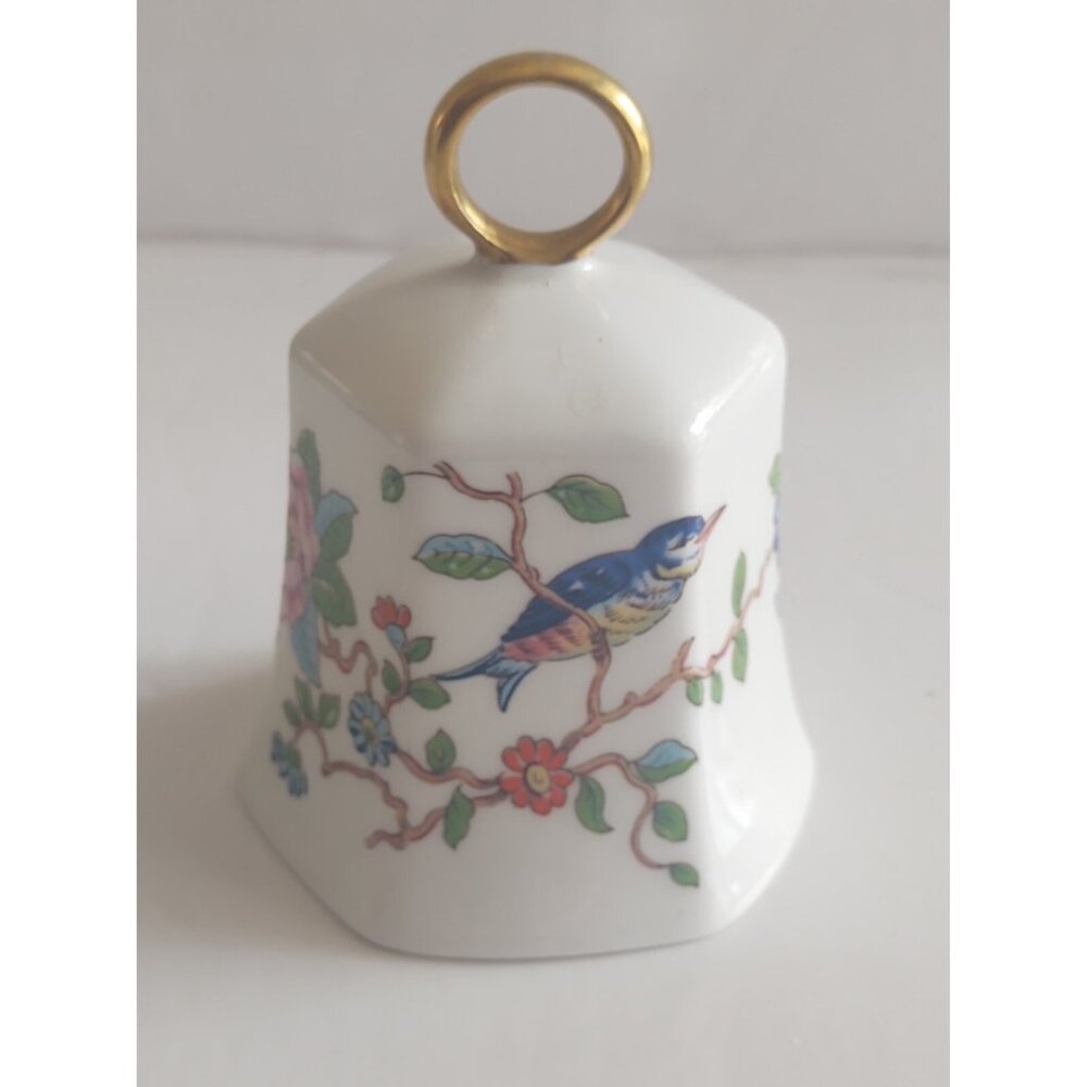 Aynsley England Hand Painted Dinner Bell "Pembroke Pattern" 3 1/2"
